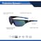 Ge Safety Glasses, Anti-Fog & Anti-Scratch, Blue Mirror Lens, Black/Blue Frame GE106BAF - alternate 2